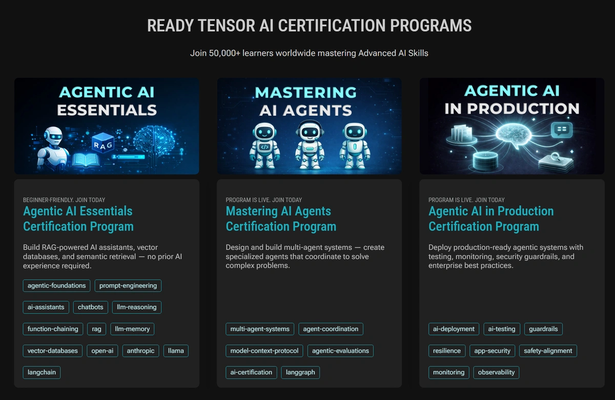 Ready Tensor AI Programs
